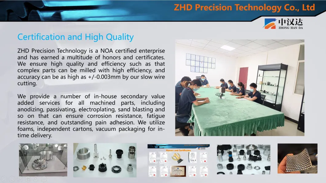 CNC Machining Parts for Photoelectric/Electronic/Hydraulic From Chinese OEM Service Dedicating to World Manufacturing Superiority